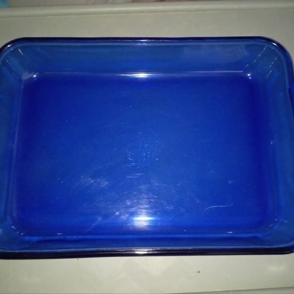 Cobalt Blue Pyrex Lasagna And Square Baking Dish Made In U.S.A. - Picture 3 of 6